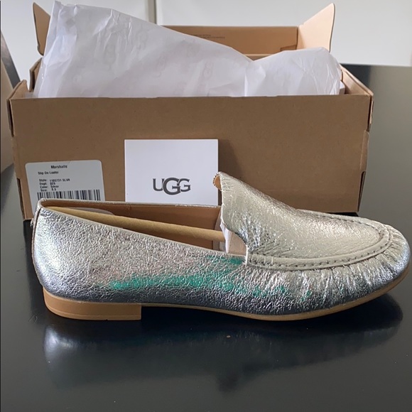 UGG SILVER Vivian moc toe loafer NIB - Picture 2 of 5